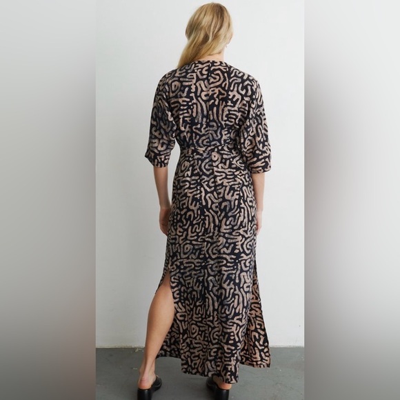 Osei Duro Letsa Wrap Dress in E-Z-Maze Sz XS - Picture 2 of 5